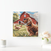 Bauernmauer Quadratische Wanduhr (Zuhause)