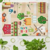 Bauernmuster Geschirrtuch (Gefaltet)