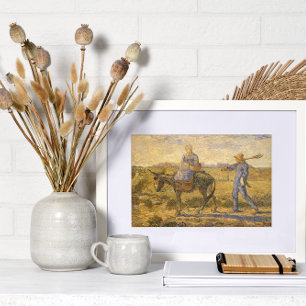 Bauernpaar von Vincent van Gogh zur Arbeit Poster