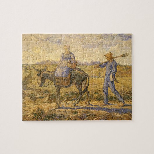 Bauernpaar von Vincent van Gogh zur Arbeit Puzzle (Horizontal)