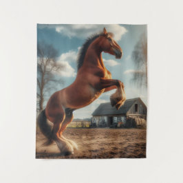 Bauernpferd Wandteppich