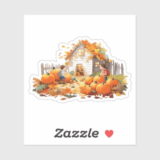 Bauernpumpen fallen Sticker (Blatt)