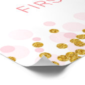 Bauernpumpenrosa LKW-LKW-Antrieb bis zum Geburtsta Poster (Ecke)