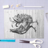 Bauernroster-Gewittertes Stallholz 2 Decoupage Seidenpapier (Handwerk)