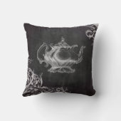 Bauernschalkpappe - französisches Land mit Monogra Kissen (Rückseite)