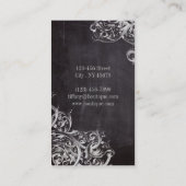 Bauernschalkpappe - französisches Land mit Monogra Visitenkarte (Rückseite)