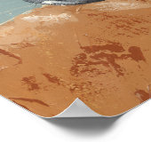 Bauernspass - Kuh mit Blume Crown Poster (Ecke)