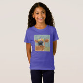 Bauernspass - Kuh mit Blume Crown T-Shirt (Vorne ganz)