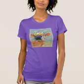 Bauernspass - Kuh mit Blume Crown T-Shirt (Vorderseite)