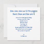 Bauernspass Schwung Geburtstagseinladungen, Pettin Einladung (Rückseite)