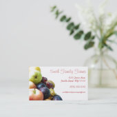 Bauernständer mit grüner Geometrie auf der Rücksei Visitenkarte (Stehend Vorderseite)