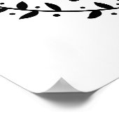 Bauernstil Jesus Liebe Me Rustikale Weinrebe Poster (Ecke)