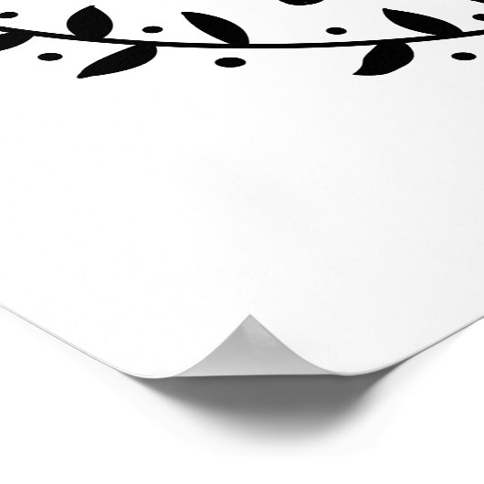 Bauernstil Jesus Liebe Me Rustikale Weinrebe Poster (Ecke)