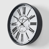 Bauernstil Laurel Mit Monogramm Name Custom Uhr (Winkel)