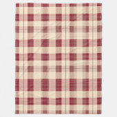 Bauernstil rustikal rot kariert gemütlich fleecedecke (Vorderseite)