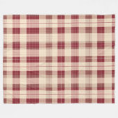 Bauernstil rustikal rot kariert gemütlich fleecedecke (Vorderseite (Horizontal))