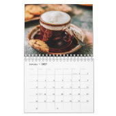 Bauernstil rustikaler Kaffee Zwei Seiten kleiner K Kalender (Jan 2027)
