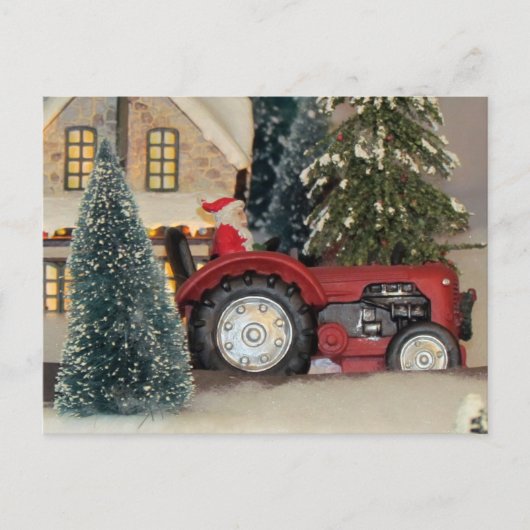 Bauernstil Weihnachtsmann Postkarte (Vorderseite)