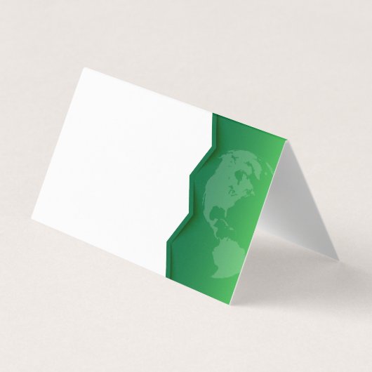 Bauernsymbol | Grüne Erde Visitenkarten (Rückseite)
