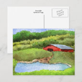 "Bauernteich" - Postkarte für Landstraßen (Vorne/Hinten)