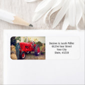 Bauerntracker Rotes Rustikales Land wir bewegt sic (Insitu)