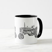 Bauerntraktor - zweiseitig tasse (VorderseiteRechts)