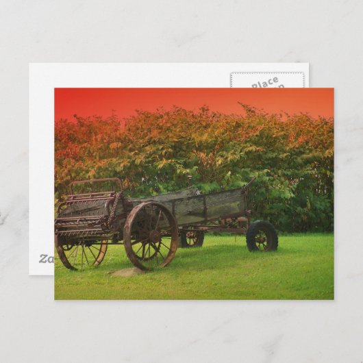 Bauernwagen Postkarte (Vorne/Hinten)