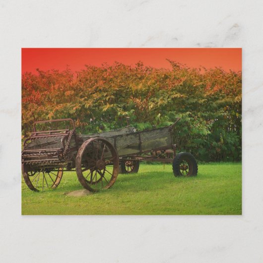 Bauernwagen Postkarte (Vorderseite)