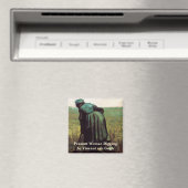 Bauernwoman Digging von Vincent van Gogh Magnet (In Situ (Geschirrspüler))
