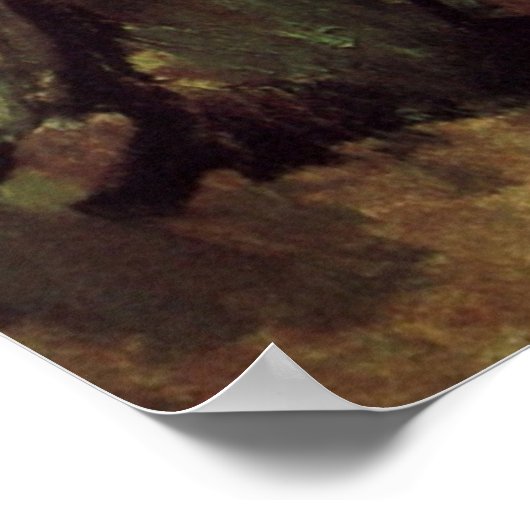 Bauernwoman Digging von Vincent van Gogh Poster (Ecke)