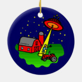 Bauers-alien-Abduktion Keramik Ornament (Hinten)