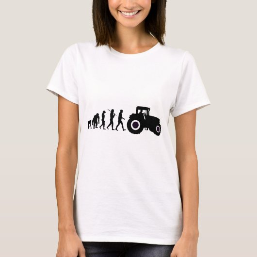 Bauers-Evolution der Landwirtschaft der T-Shirt (Vorderseite)