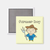 Bauers-Jungen-T-Shirts und Geschenke Magnet (Vorderseite/Rückseite)