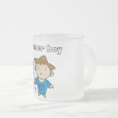 Bauers-Jungen-T-Shirts und Geschenke Mattglastasse (VorderseiteRechts)