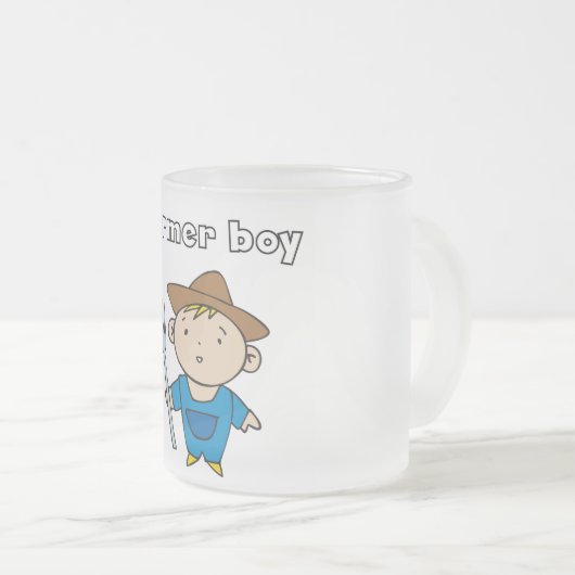 Bauers-Jungen-T-Shirts und Geschenke Mattglastasse (VorderseiteRechts)