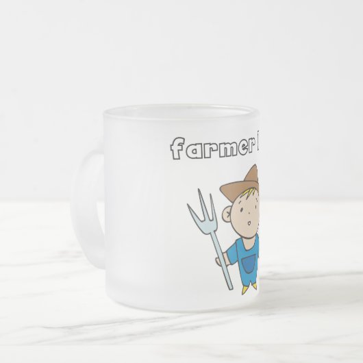 Bauers-Jungen-T-Shirts und Geschenke Mattglastasse (Vorderseite Links)