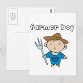 Bauers-Jungen-T-Shirts und Geschenke Postkarte (Vorne/Hinten)