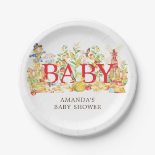 Bauers-Markt-Baby-Dusche 7" Platte Pappteller