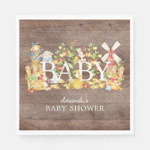 Bauers-Markt-Baby-Duschen-Papierservietten Serviette