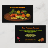 Bauers-Markt-Gemüse-Platte Visitenkarte (Vorne/Hinten)