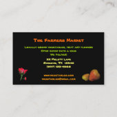 Bauers-Markt-Gemüse-Platte Visitenkarte (Rückseite)