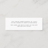 Bauers-Markt-Gewohnheits-Stadt der Mini Visitenkarte (Rückseite)