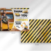 Baufahrt Geburtstag Danke Karte