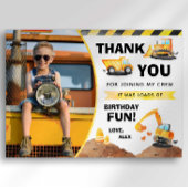 Baufahrt Geburtstag Danke Karte