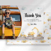 Baufahrt Geburtstag Danke Karte
