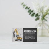 Baufahrzeug | Beton Terminkarte (Stehend Vorderseite)