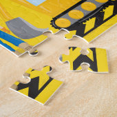 Baufahrzeug Boy Custom Yellow Kids Puzzle (Seite)