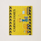 Baufahrzeug Boy Custom Yellow Kids Puzzle (Vertikal)