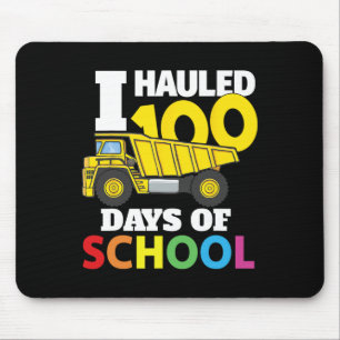 Baufahrzeug Cool 100 Tage Schulabbruch Mousepad