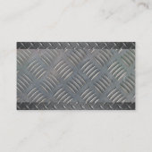 Baufahrzeug | Diamantbeschichteter Stahl Visitenkarte (Rückseite)